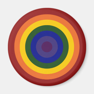 Imán Rainbow Bullseye