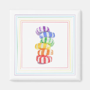 Imán RAINBOW CANDY Square Magnet