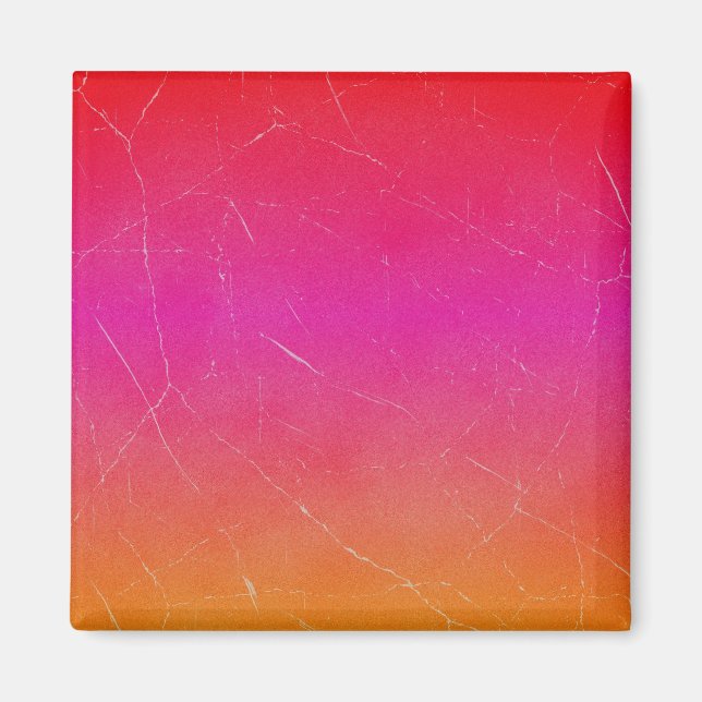 Imán Rainbow Gradient Abstract Art (Frente)