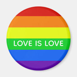 Imán Rainbow Love is Love Gay Pride LGBTQ Beautiful