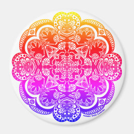 Imán Rainbow Mandala