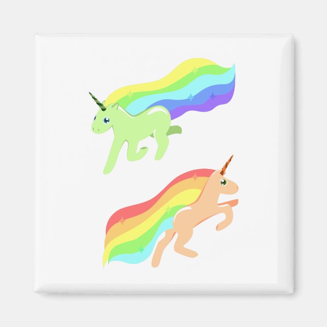Imán Rainbow Unicorns (Frente)