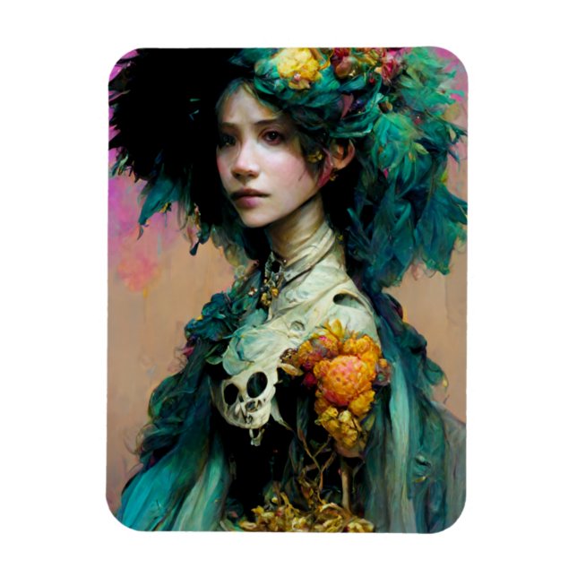 Imán Rainbow Urchin 2 Fantasy Sci-Fi (Vertical)