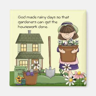 Imán Rainy Day Gardener