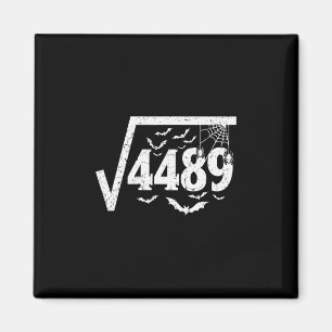 Imán Raíz Cuadrada 4489 Funny Halloween Meme 67 Math Te