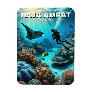 Imán Raja Ampat Indonesia Scuba Diver