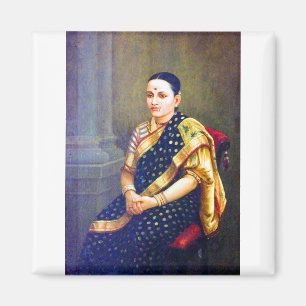 Imán Raja Ravi Varma retrato de una mujer