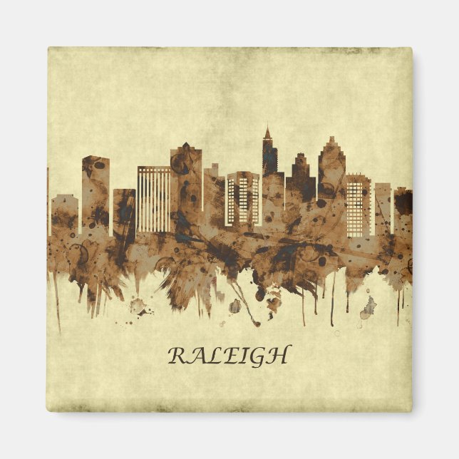 Imán Raleigh North Carolina Cityscape (Frente)