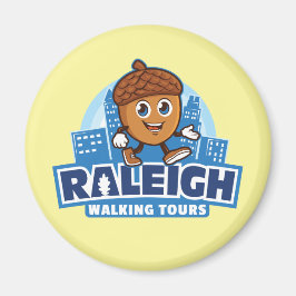 Imán Raleigh Walking Tours Cute Acorn Magnet