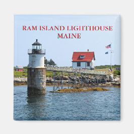 Imán Ram Island Lighthouse Boothbay Harbour Maine Magne