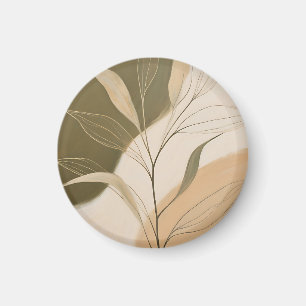 Imán Rama de olivo abstracta elegante