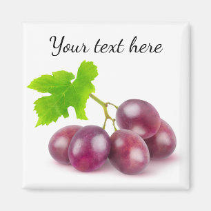 Imán Rama de uvas rojas