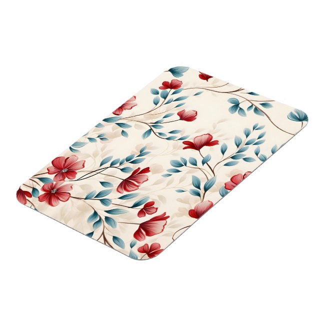 Imán Rama floral botánica elegante (Lado Izquierdo)