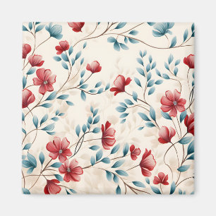 Imán Rama floral botánica elegante