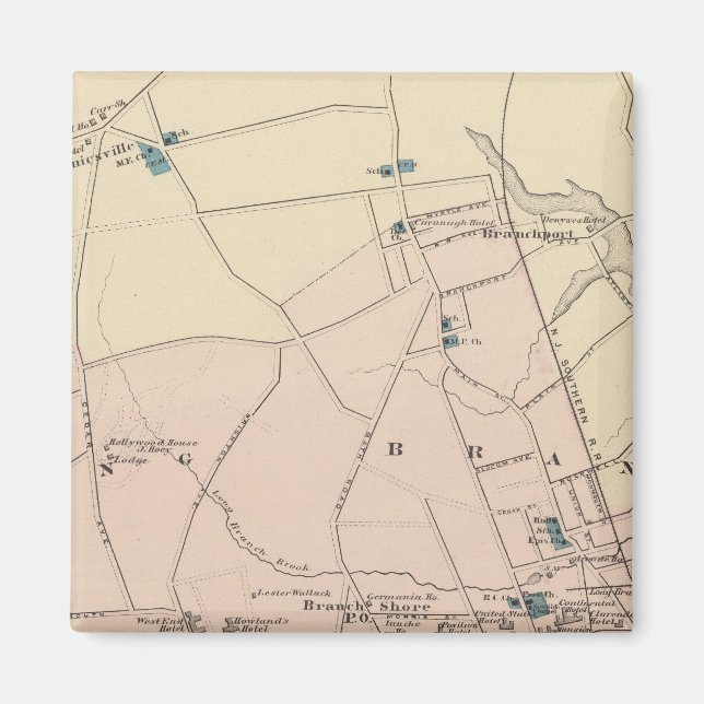 Imán Rama larga, NJ (Frente)