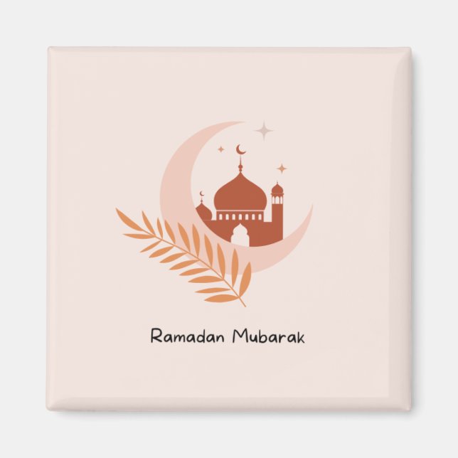 Imán Ramadan Mubarak Boho Luna y Mezquita (Frente)