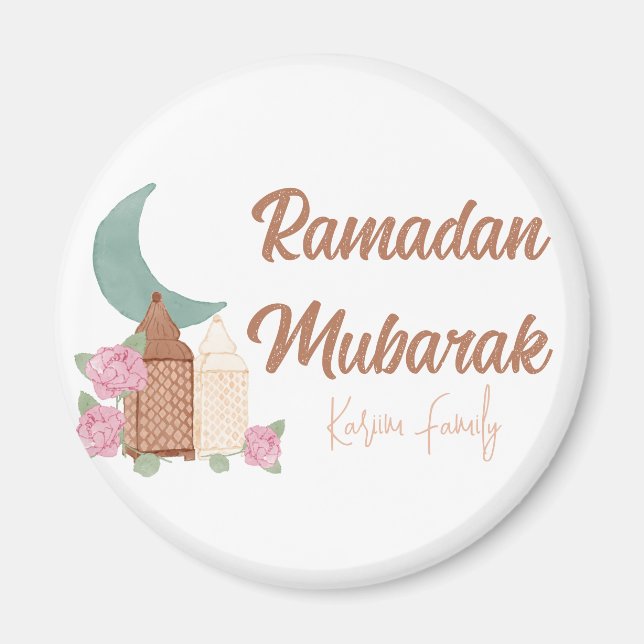 Imán Ramadan Mubarak Decoración Personalizado Nombre de (Frente)