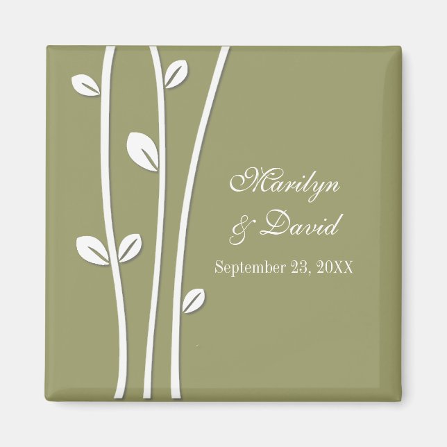 Imán Ramas blancas abandonadas (Frente)