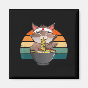 Imán Ramen Cat Neko Noodle Anime Kawaii Diversión Japon