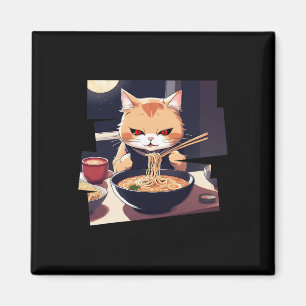 Imán Ramen Kawaii Cat Anime 1