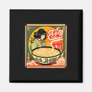 Imán Ramen Retro Sushi Estilo Anime Vintage Japonés