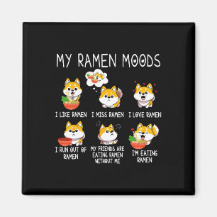 Imán Ramen Shiba Inu Perro Adoran Fideos Japoneses Para