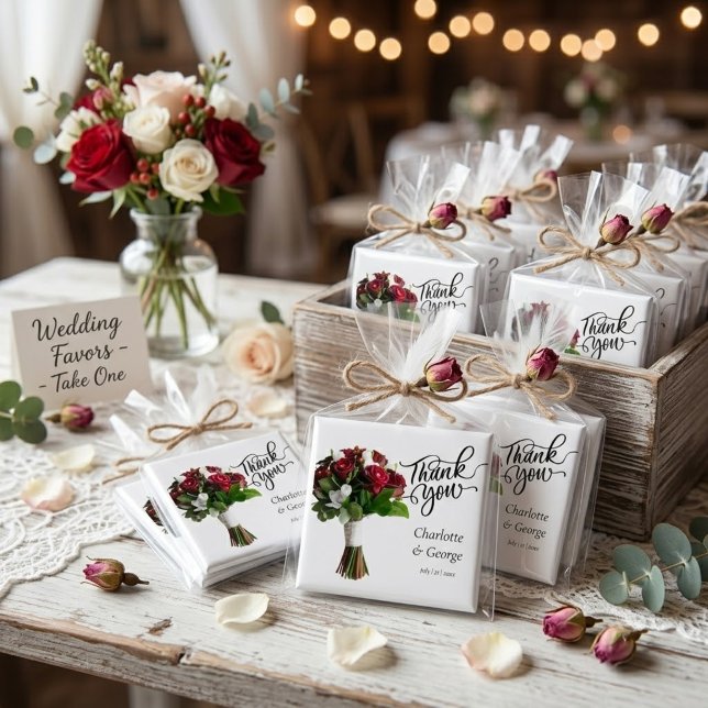 Imán Ramo de flores de agradecimiento Favor de boda (Subido por el creador)