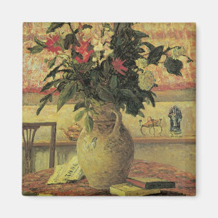 Imán Ramo de flores en la ventana por Maxine Maufra
