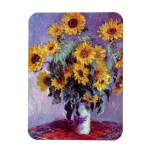 Imán Ramo de Girasoles por Claude Monet, Arte Antiguo