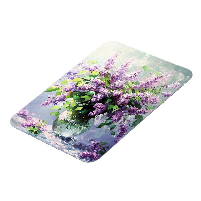 Imán Ramo de Lila en Flor de Lavanda (Lado Izquierdo)