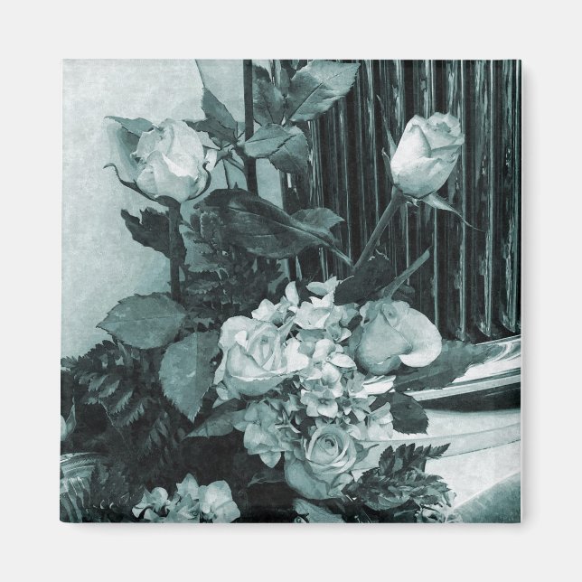 Imán Ramo de Novia Vintage (Frente)