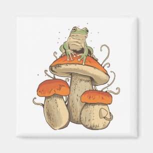 Imán Rana con setas