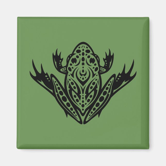 Imán Rana de leopardo tribal (Frente)
