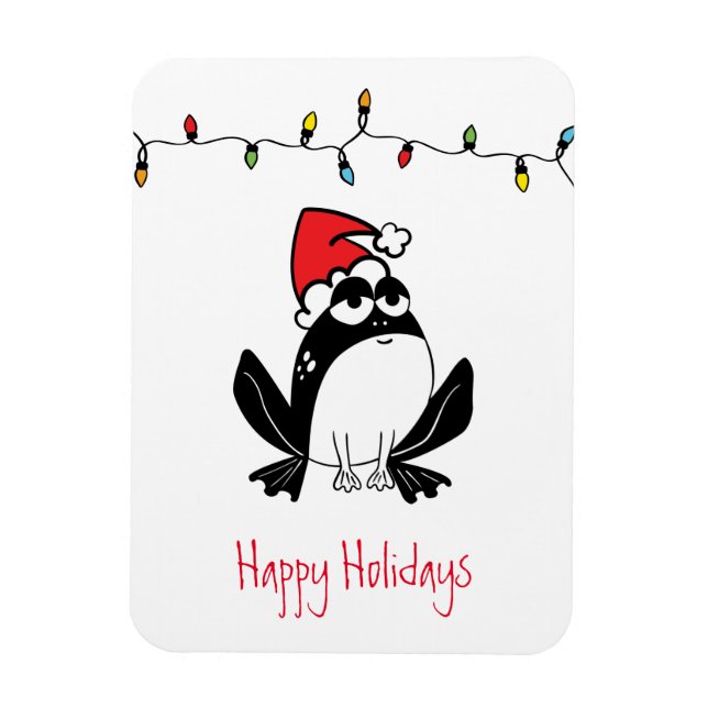 Imán Rana de Navidades caprichosos (Vertical)