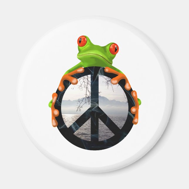 Imán rana de paz1 (Frente)