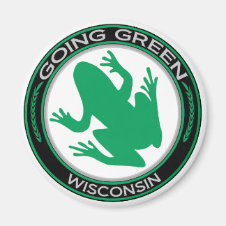 Imán Rana de Wisconsin verde