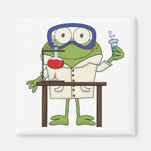 Imán Rana en el laboratorio de ciencia