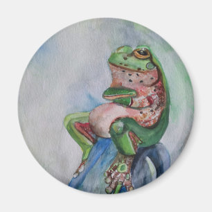 Imán Rana Estándar, 5,7 Cm Redondo Magnet
