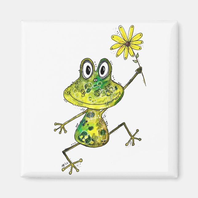 Imán Rana feliz y caprichosa (Frente)