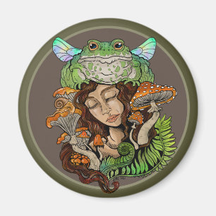 Imán Rana lechera de Cottagecore