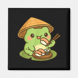 Imán Rana Linda Comiendo Sushi Anime Japonés Hombres Mu