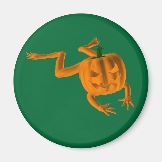 Imán Rana naranja Halloween (Frente)