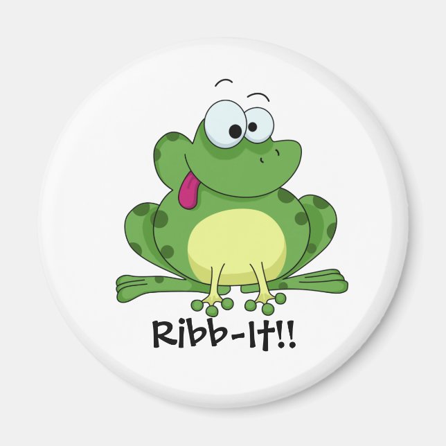 Imán Rana verde feliz (Frente)