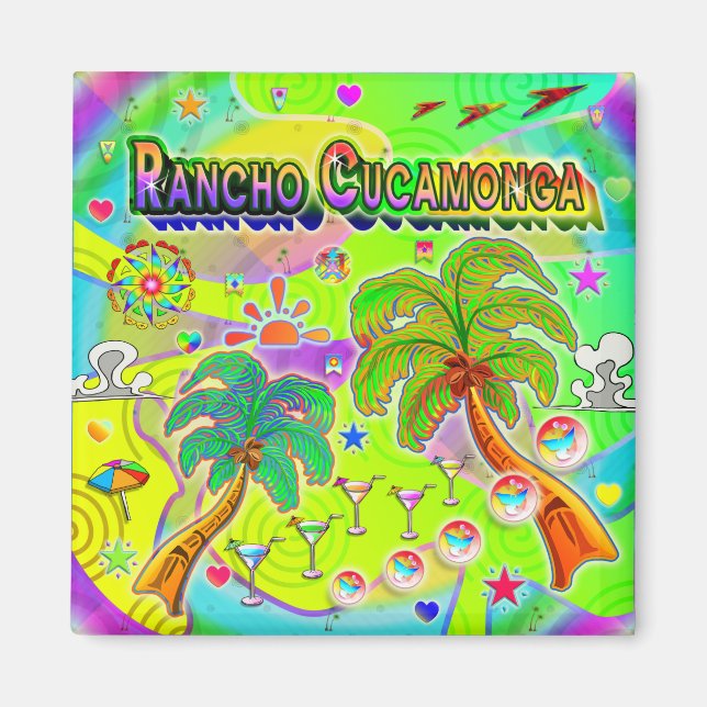 Imán Rancho Cucamonga Mind Focus Magnet (Frente)