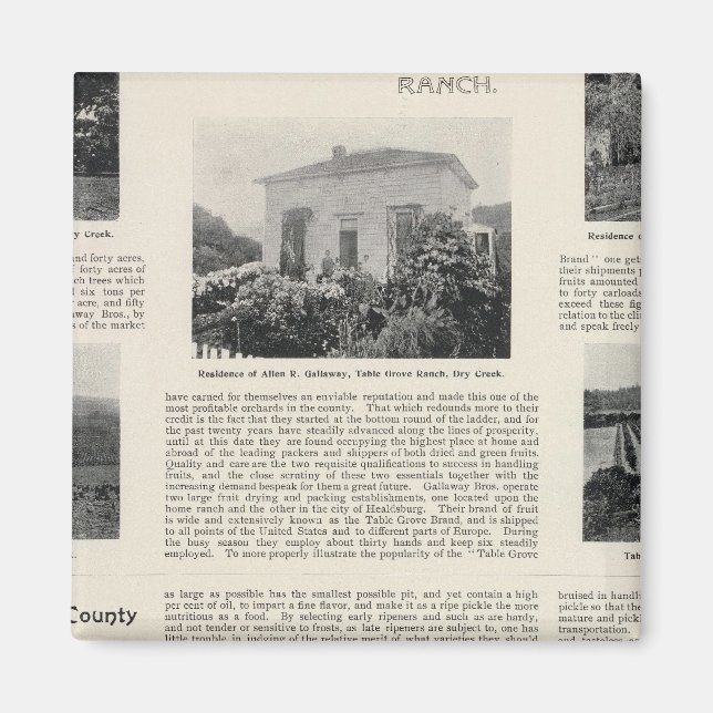 Imán Rancho de Table Grove, California (Frente)