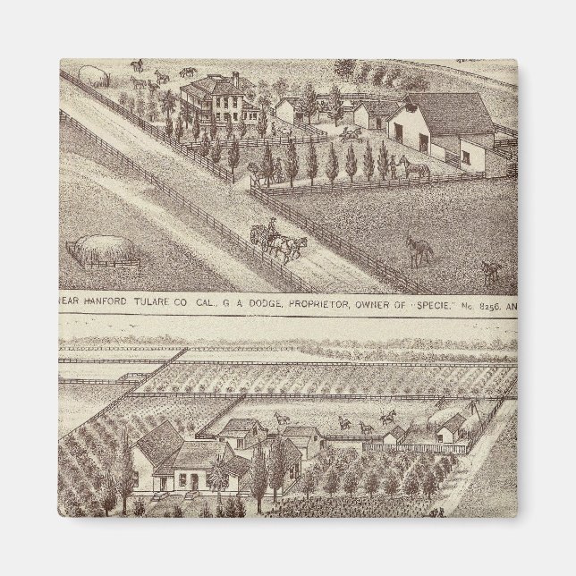 Imán ranchos de Kings Co (Frente)