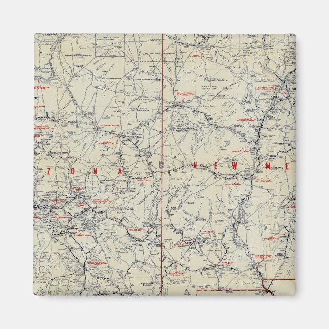 Imán Rand McNally Official 1925 Auto Trails (Frente)