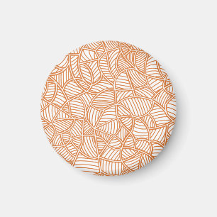 Imán Random Leaf Mosaic Dark Naranja