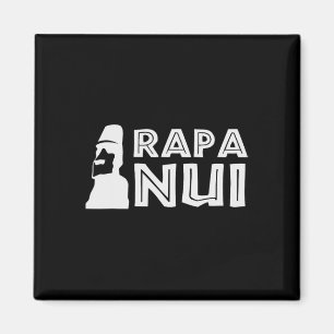 Imán Rapa Nui Moai Isla de Pascua Polinesia Feliz Pascu
