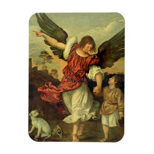 Imán Raphael y Tobias, 1507-8 (aceite en el panel)